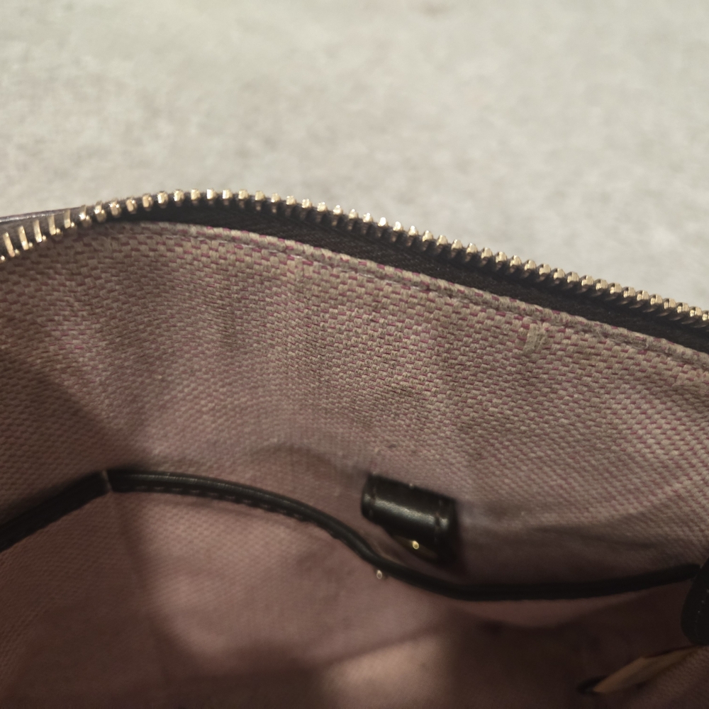 Dooney & Bourke Brown Croc-Embossed Leather Bag - Picture 12 of 12